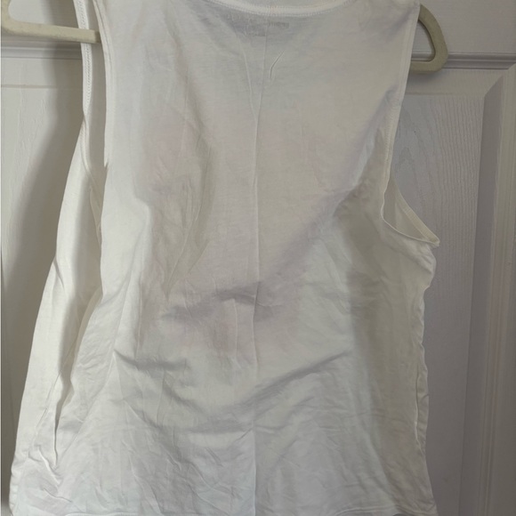 Spiritual Gangster Be The Light White Graphic Tank Top - Picture 2 of 4